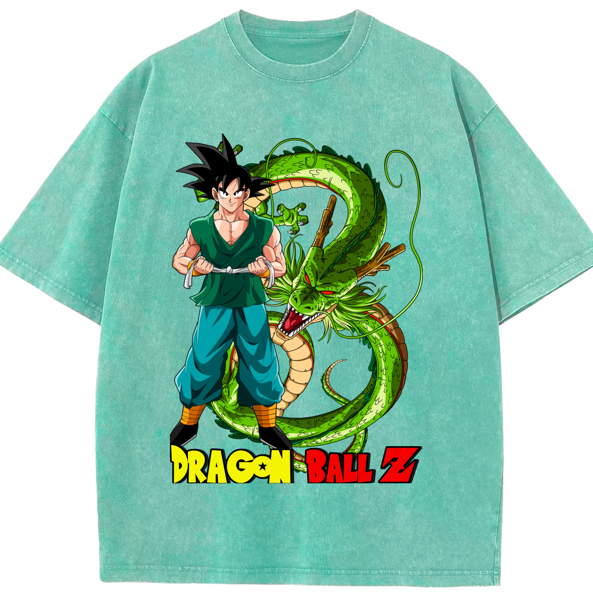ドラゴンボール 孫悟空（そん ごくう）Son Goku カカロット DRAGON BALL Kakarotto 綿100% ヴィンテージ風 半袖Tシャツ（フロントプリント）